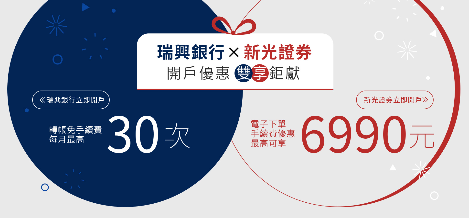 瑞興銀行X新光證券－開戶優惠雙享鉅獻