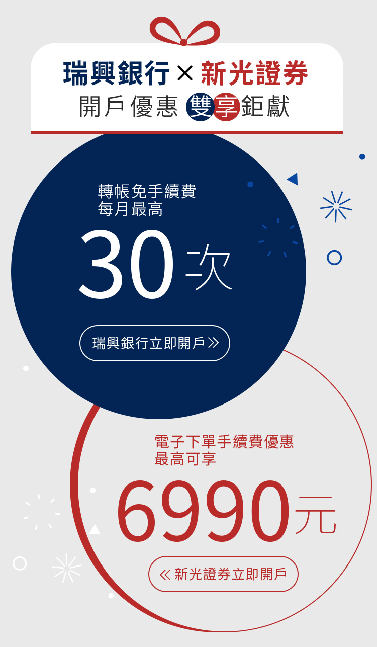 瑞興銀行X新光證券－開戶優惠雙享鉅獻